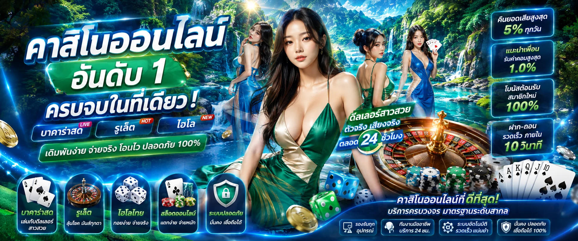 คาสิโนออนไลน์เศรษฐีลาว บาคาร่ารูเล็ตดีลเลอร์สด HD